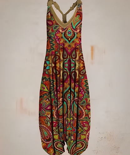 Lässiger Jumpsuit im Bohemian-Stil