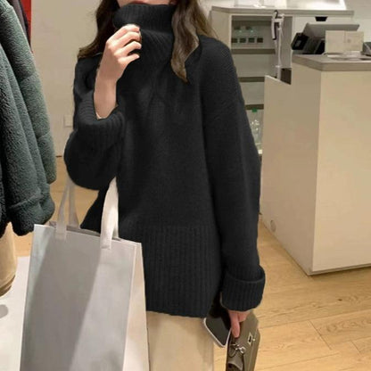 Anna - Strickpullover mit Stehkragen für Frauen