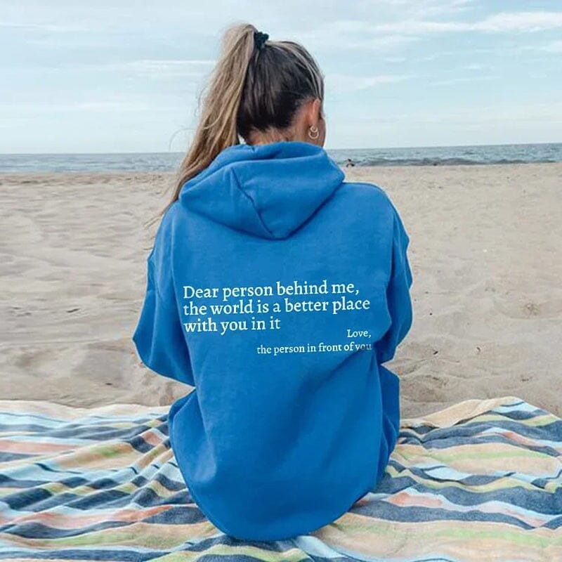 Jayne - "Dear Person Behind Me" Hoodie für Frauen