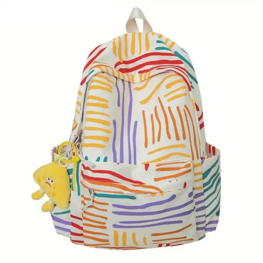 Mees | Bunte Streifen Stilvolle & geräumige Laptop-Rucksack