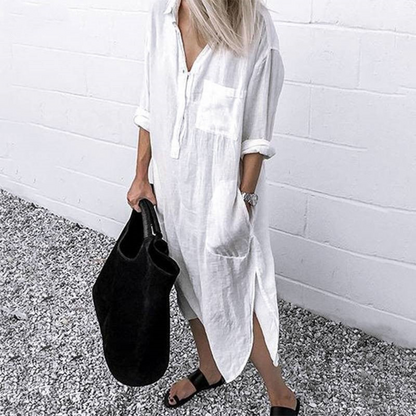 Anne | Stilvolles langes Sommerkleid
