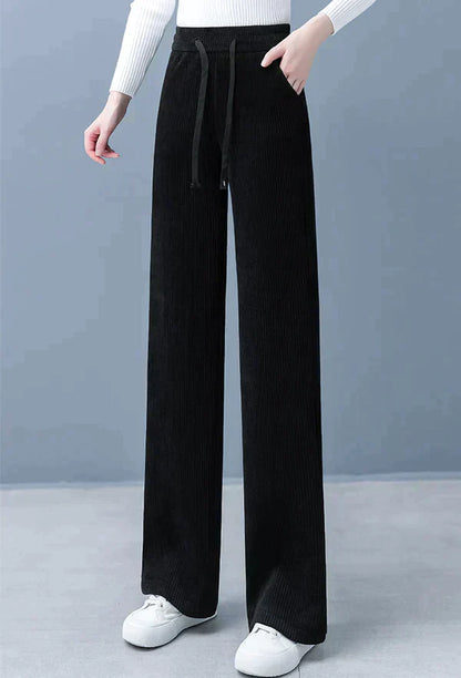 Freesia - Schlichte Hose mit geradem Bein und weitem Bein