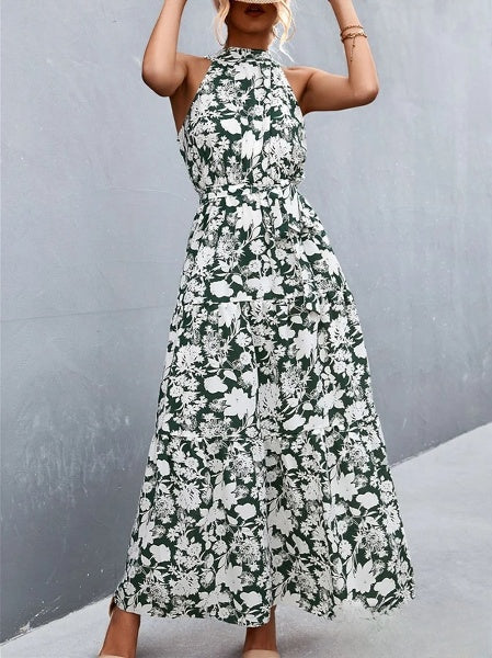 Aviana - Träger-Jumpsuit-Kleid mit Rüschen und Tupfen-Print, Bestseller