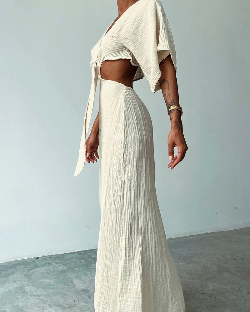 Iyla - Wunderschönes Kleid mit offener Taille und Schnürung