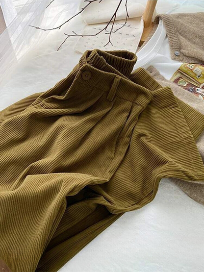 Fien | Retro Kordhose mit hoher Taille für Frauen