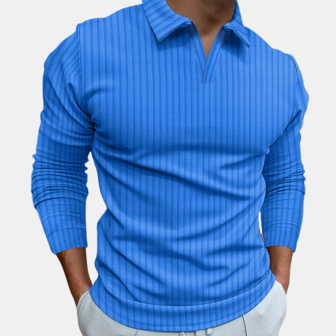 Carl | Langarm-Poloshirt für Männer