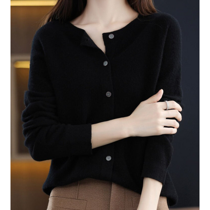 Fay | Elegante und bequeme Damenstrickjacke aus Merinowolle