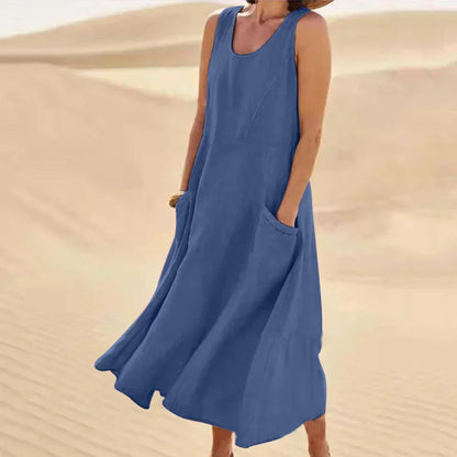 Ärmelloses Kleid für Damen