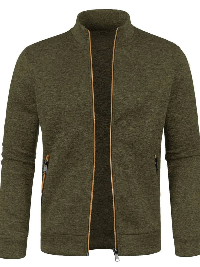 Youzi™ | Moderne Strickjacke mit durchgehendem Reißverschluss