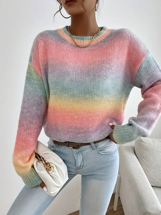 Emma - Farbenfroher und stilvoller Herbstpullover für Frauen