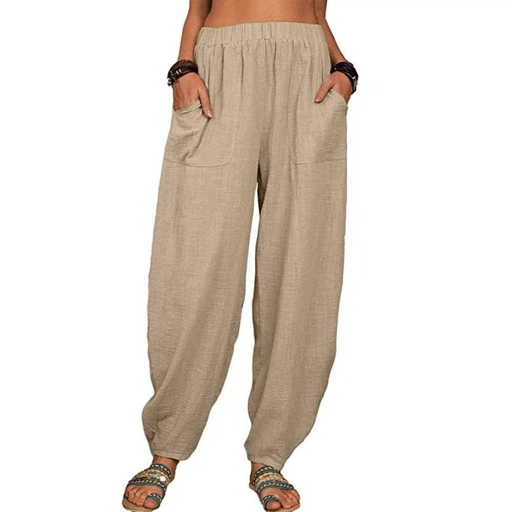 Clémence - Hose aus Leinen Airy