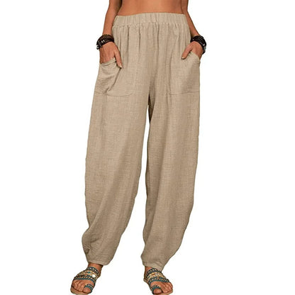 Clémence - Hose aus Leinen Airy