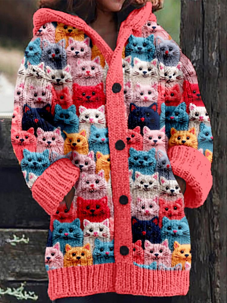 Nestle™ | Kuschelige Strickjacke mit Kapuze