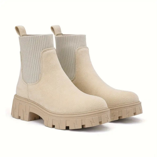 Chelsea-Stiefel mit Plateau