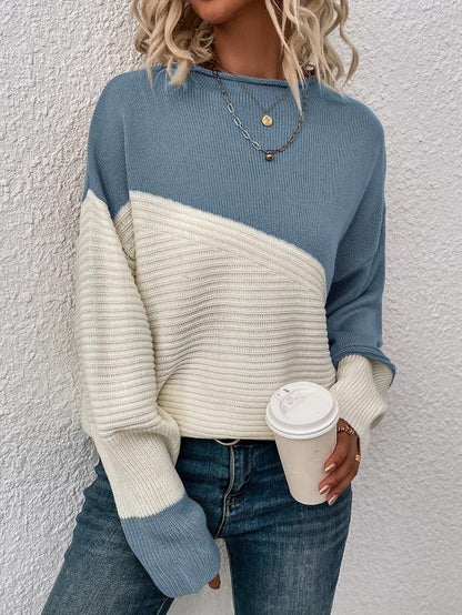 Oranyth™ | Sweater aus eleganter zweifarbiger Maschenware