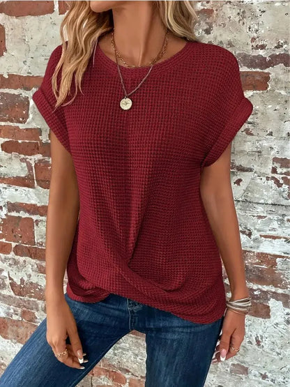 Strick-T-Shirt - Lässig - Atmungsactivees Material - Perfekt für jeden Tag