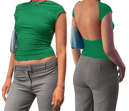 Tailliertes Top - Lässiges Basic - Weiches und dehnbares Material - Perfekt für den täglichen Gebrauch