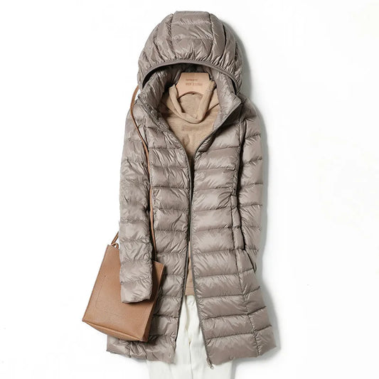 Herbst und Winter Pelzkragen Warme Damen Daunen