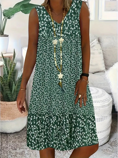 Boho ärmelloses Kleid