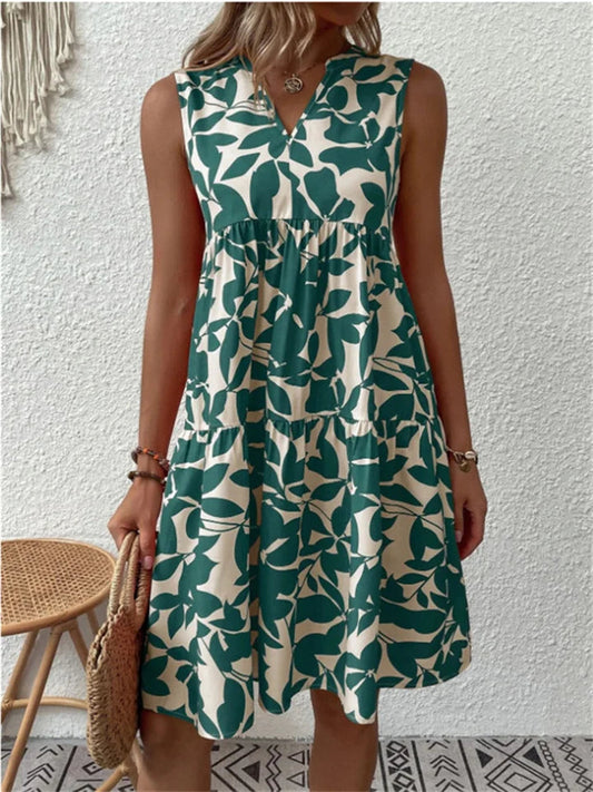 Damen Freizeit-Kurz-Sommerkleid
