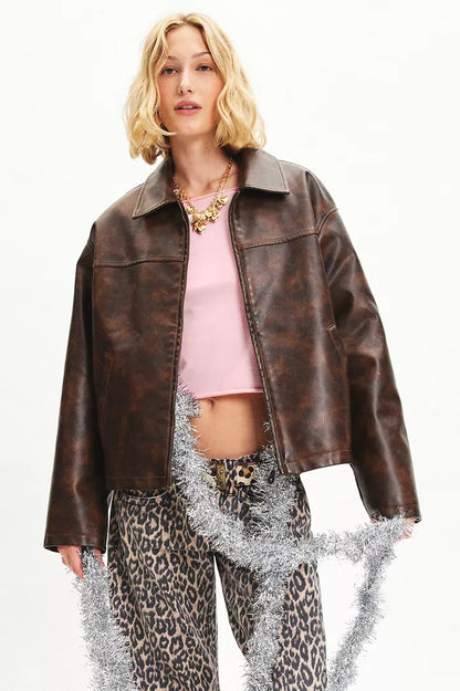 Elegante Jacke für Frauen - Elegante Motorradjacke