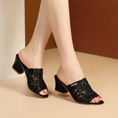 Luz® | Feminine Sandalen mit glitzernden Pailletten