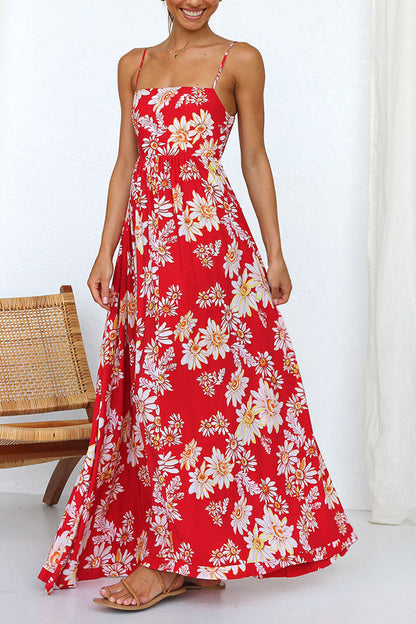 Audrina - Elegantes ärmelloses Kleid mit Druck