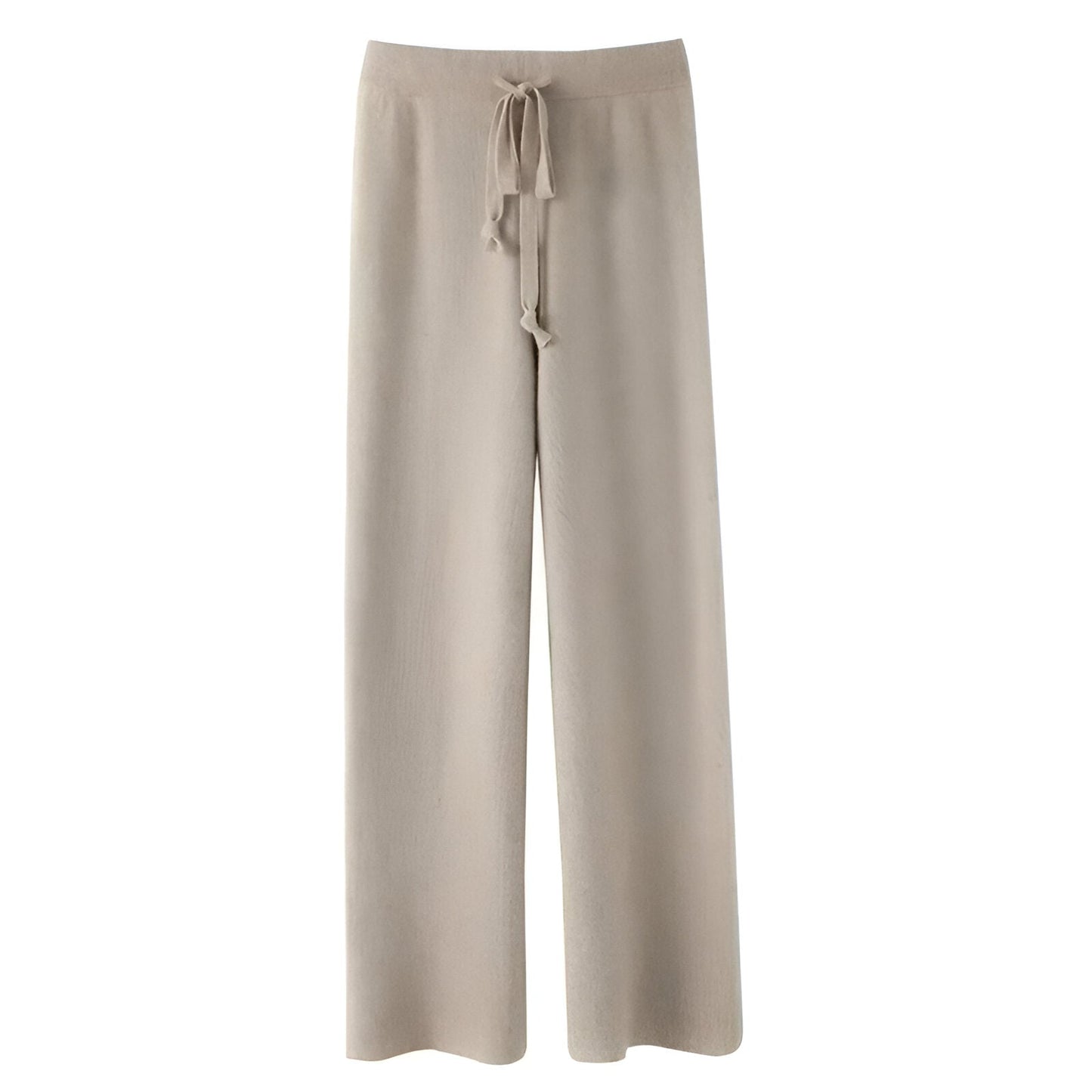 Malina | Kuschelige Wollstrickhose mit weitem Bein
