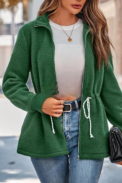 Elegante Jacke mit Reißverschluss und Manschetten für mehr Komfort und Stil