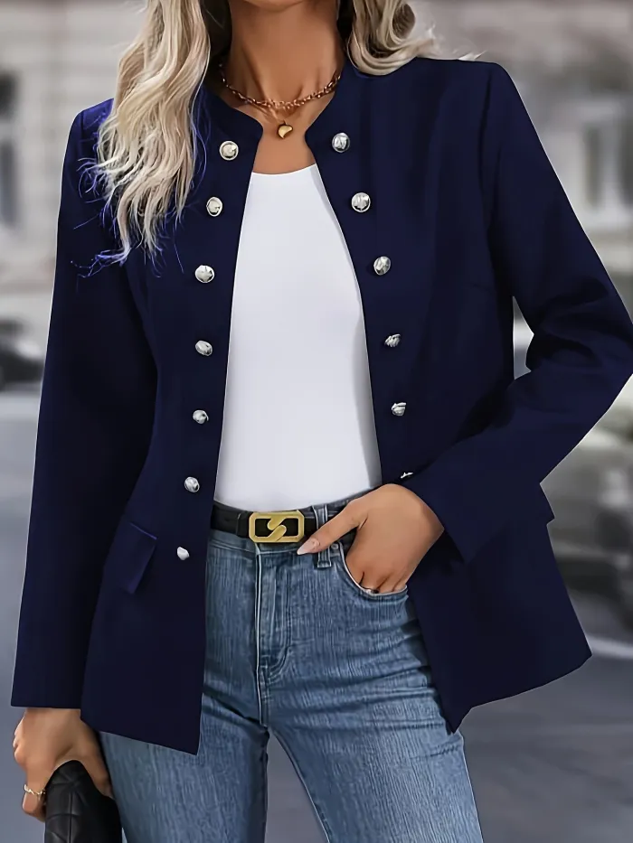 Elegante, eng anliegende Jacke: Akzent auf der Bürogarderobe