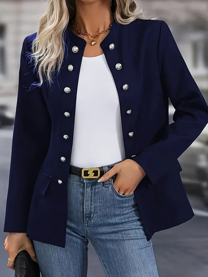 Elegante, eng anliegende Jacke: Akzent auf der Bürogarderobe