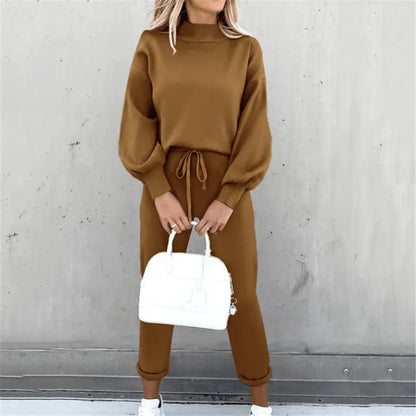 Damen-Trainingsanzug - Lässiger Chic - Weicher Stoff, lockere Passform, Seitentaschen - Ideal für jeden Tag