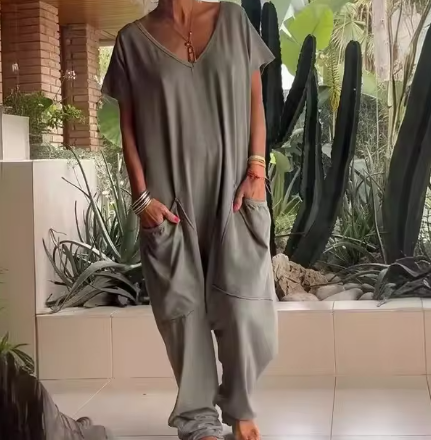 Xenia - Streetwear Fashion Neuer lockerer Jumpsuit