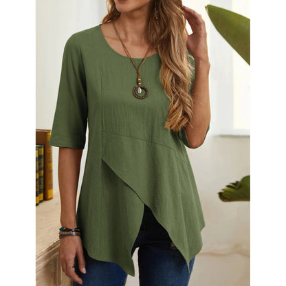 ByLina - Bluse mit O-Ausschnitt