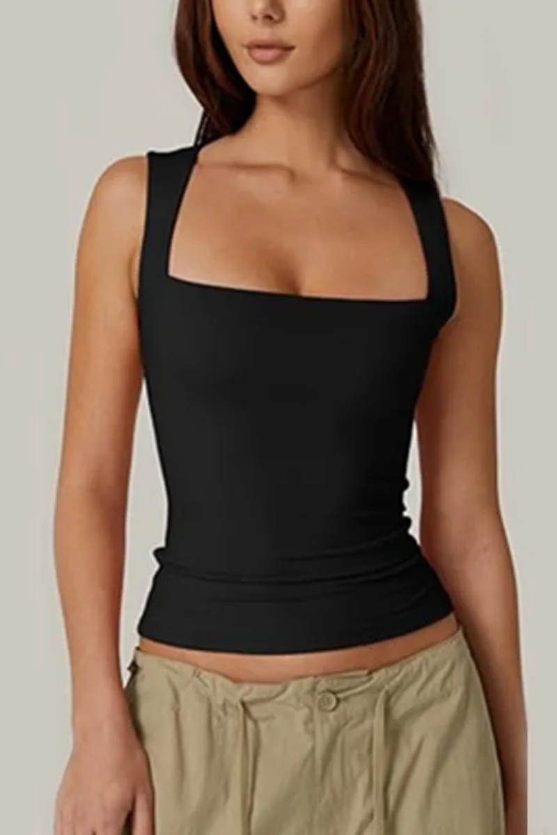 Damen Tank-Top mit quadratischem Ausschnitt