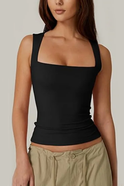 Damen Tank-Top mit quadratischem Ausschnitt