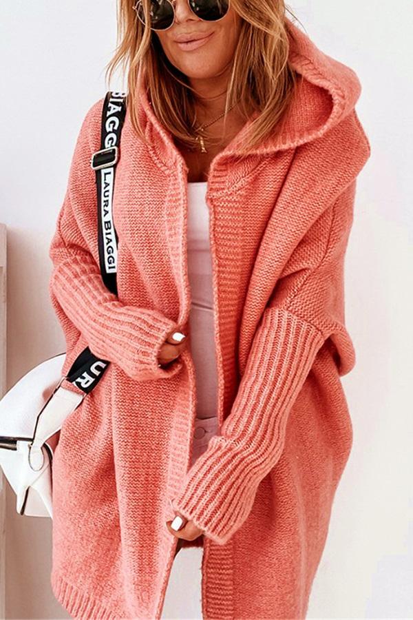 Esmeralda - Lässige Strickjacke mit Kapuze