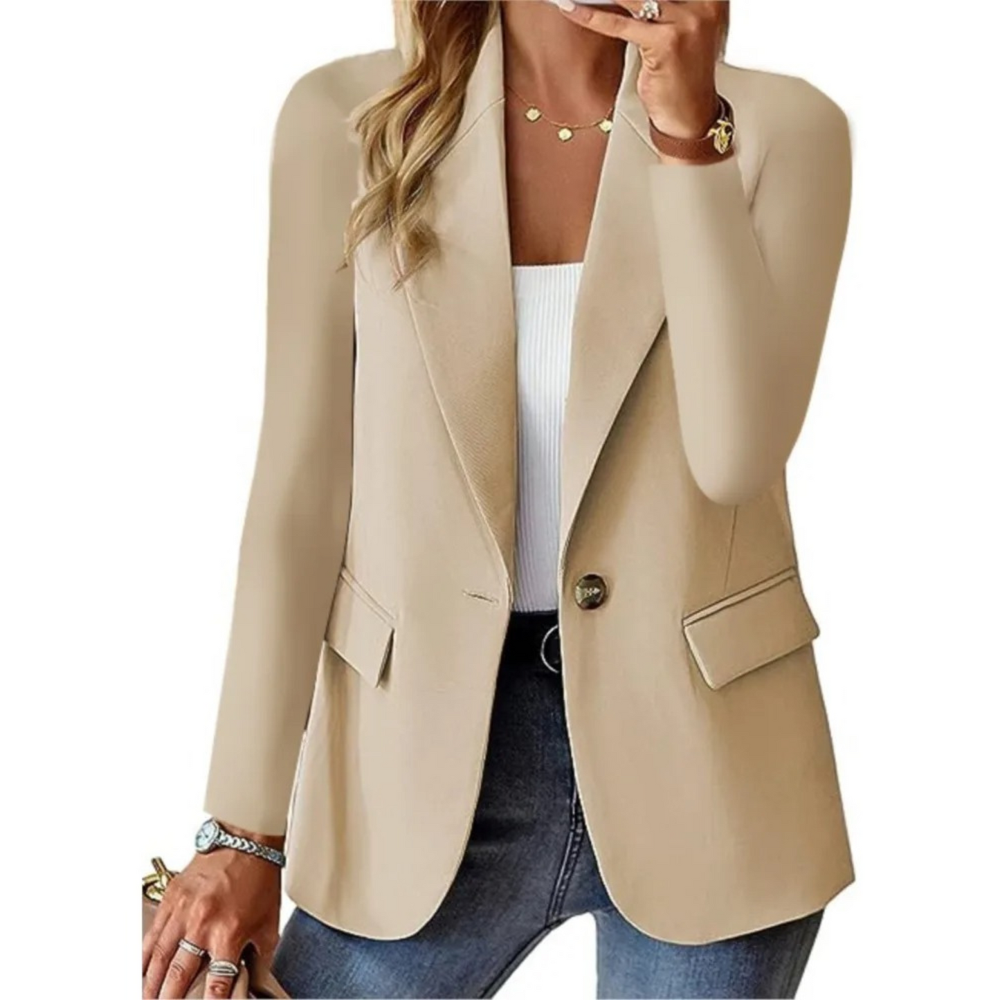 Nina | Lässiger langärmeliger Damenblazer
