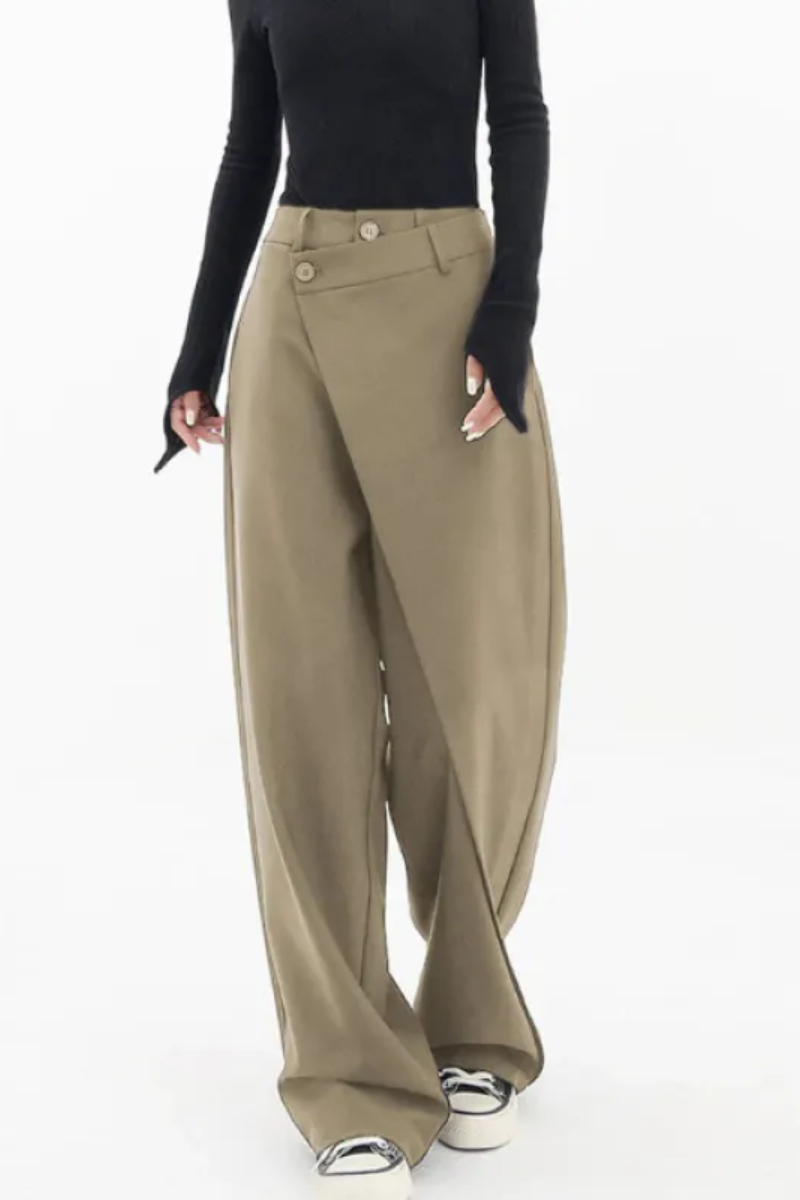 Unregelmäßige weite Hosen für Damen