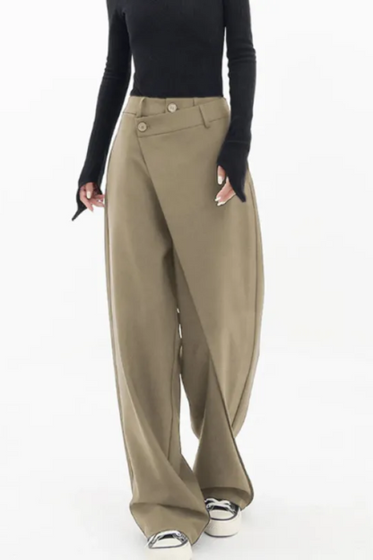 Unregelmäßige weite Hosen für Damen