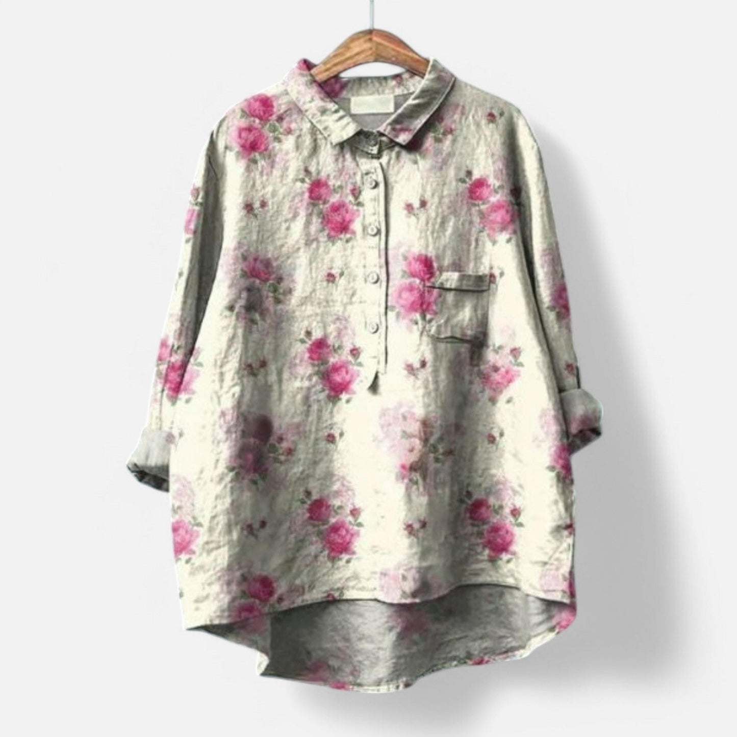 Turo™ | Elegante Blumenbluse mit einem Hauch von Anmut