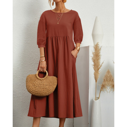 Elegantes Sommerkleid mit Abendjacke und romantischen Details