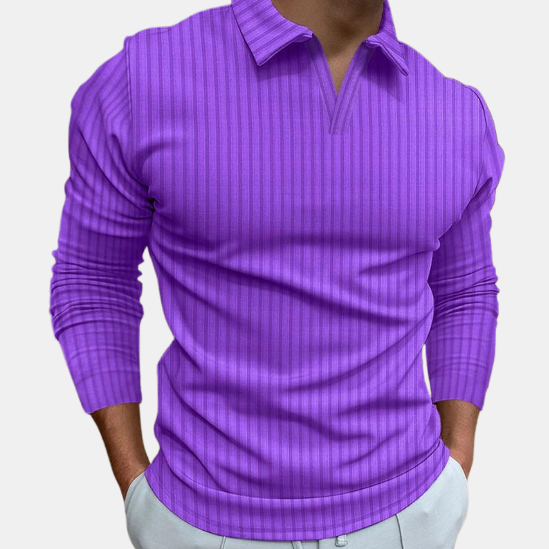 Carl | Langarm-Poloshirt für Männer