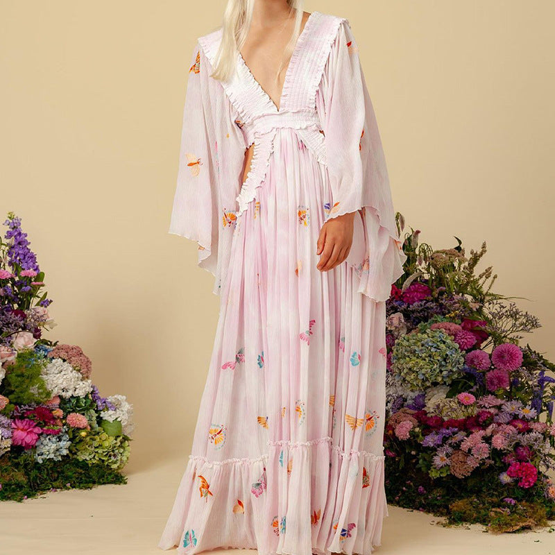 Dahlia - Elegantes floral gemustertes Kleid für Frauen