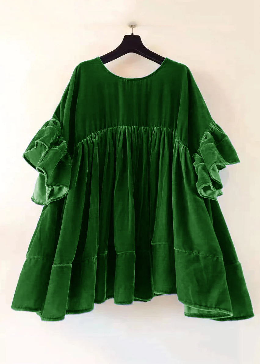 Saindra - Kurzes Kleid mit Schmetterlingsärmeln