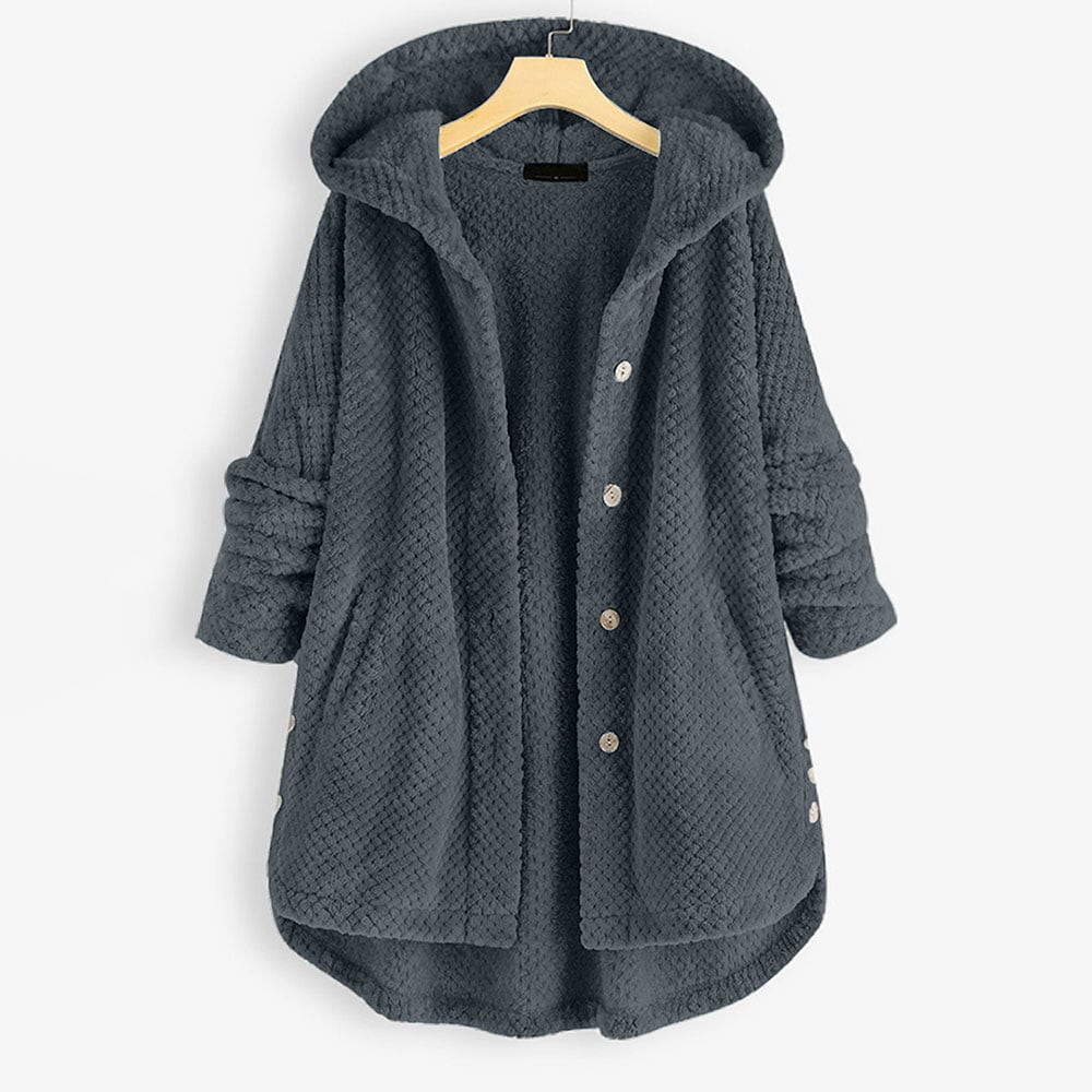 Natalee - warme Teddyjacke mit Kapuze