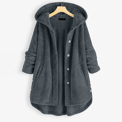 Natalee - warme Teddyjacke mit Kapuze