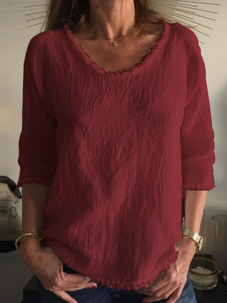 VALERIE | Entspanntes Leinenoberteil