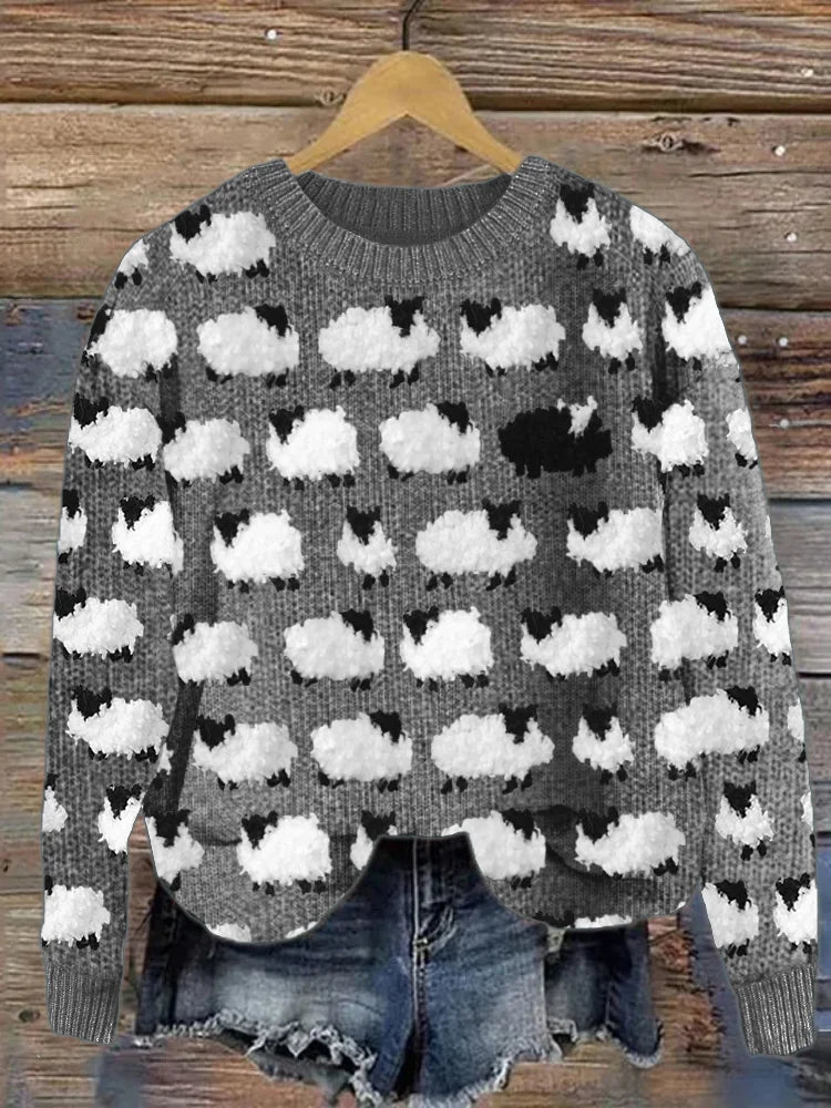 Bequemer Damen-Strickpullover
