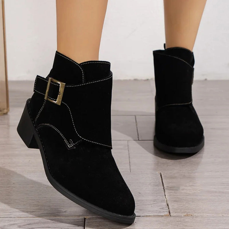 Stiefel mit dicken Absätzen im Vintage-Stil - Richeza